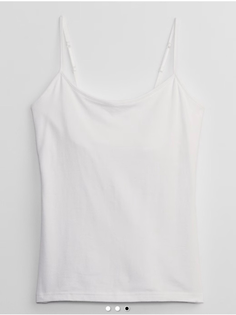 GAP White Adjustable Strap Tank Top